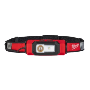 Lampada frontale 600L ad alta visibilità per elmetti ricaricabile con USB Milwaukee L4 HL-VIS-301
